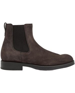 Tod's Suede Chelsea Ankle Boots - Brown