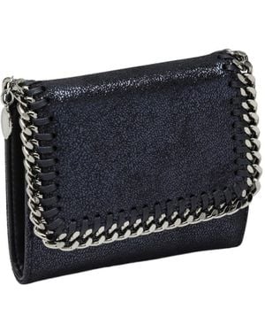 Stella McCartney Chain Detailed Zip-Around Wallet - Blue