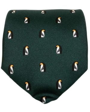 Mulberry Printed Tie - Green