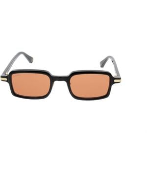 Cartier Rectangle-Frame Sunglasses - Black