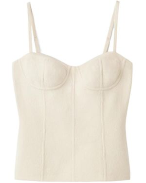 Soft Goat Long-Sleeve Cashmere Sweater - White