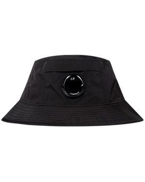 C.P. Company Logo Fisherman's Hat - Black