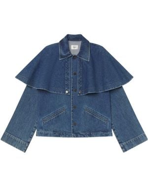 FRAME Cape Denim Jacket - Blue