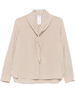 Max Mara Long Sleeve Top - Natural