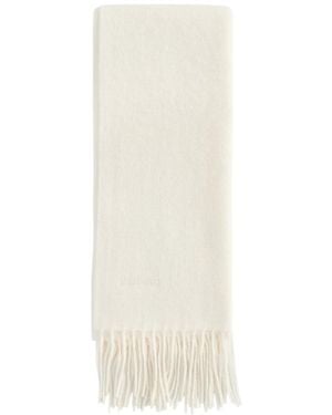 Barbour Woven Fringed Scarf - White
