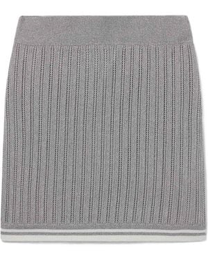 CASABLANCA Ribbed Knit Skirt - Grey