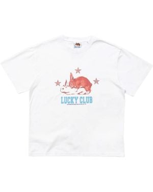 Carne Bollente Lucky Club Graphic-Print T-Shirt - White