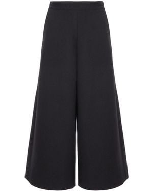 Chloé Wide-Leg Cropped Pants - Blue