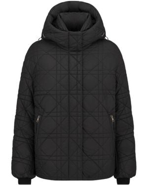 Dior Alps Macrocannage Hooded Down Jacket - Black