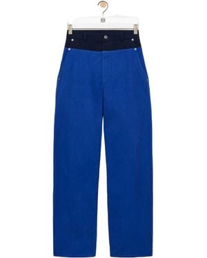 Loewe Straight Leg Pants - Blue