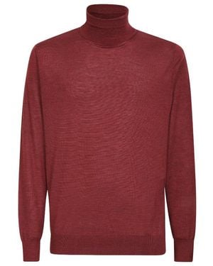 Colombo Classic Knit Jumper - Red