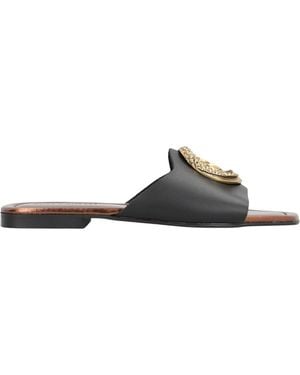 Just Cavalli Elisie Satin Slide Sandals - White