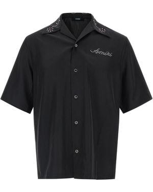 Amiri Stud Camp' Shirt - Black
