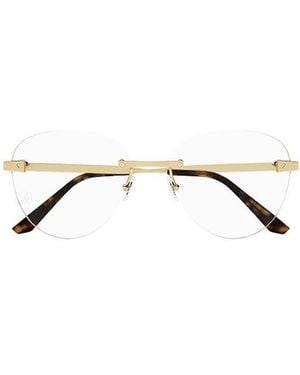 Cartier Round Glasses - Natural