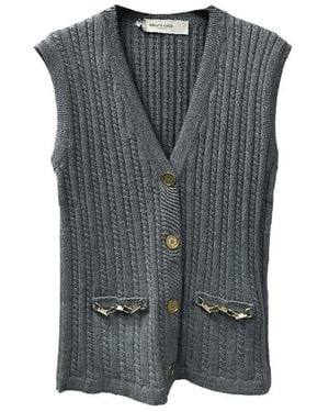 Golden Goose V-Neck Knitted Vest - Grey
