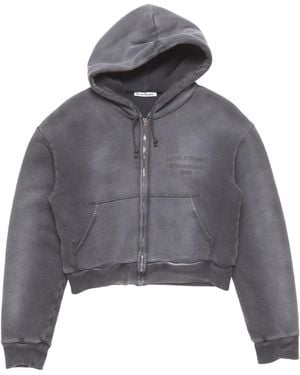 Acne Studios Sprayed Zip Hoodie - Gray