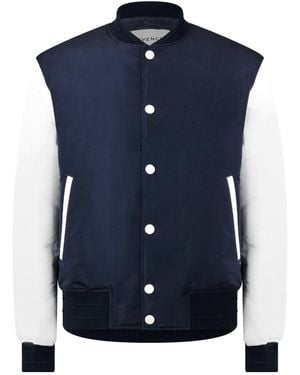 Givenchy Color-Block Varsity Jacket - Blue