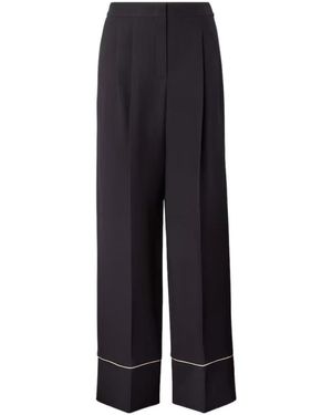 Fendi High-Waist Pajama Pants - Blue