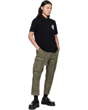 Balmain Cropped Cargo Trousers - Black