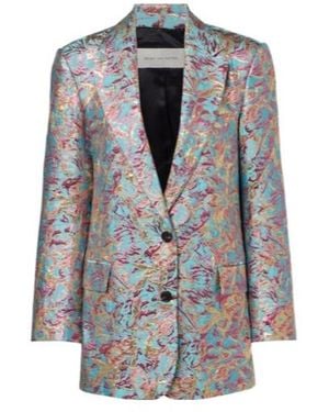 Dries Van Noten Basti Jacquard Jacket - Blue