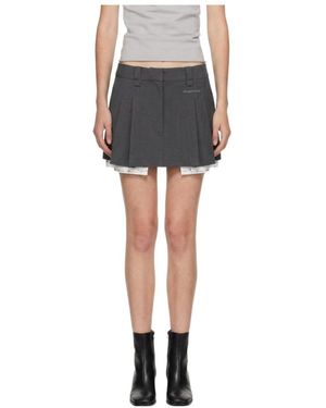 Marissa Chiara Belt Loop Skirt - Grey