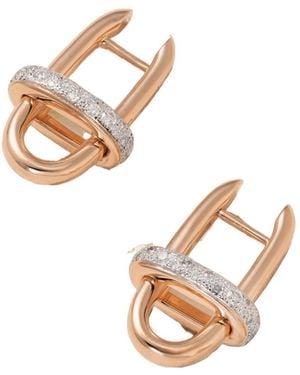 Pomellato Diamond Hoop Earrings - Metallic