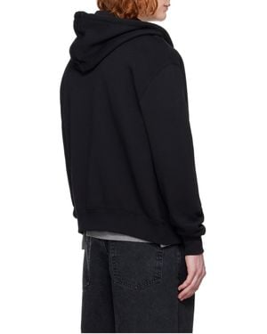 Maison Kitsuné Maison Kitsuné Zip-Up Drawstring Hoodie - Blue