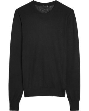 JOSEPH Crew Neck Long-Sleeved Knitwear - Black