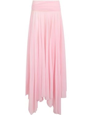 Philosophy Di Lorenzo Serafini High-Waisted Pleated Mxi Skirt - Pink
