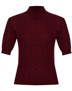 Etro Short Sleeve Sweater - Red