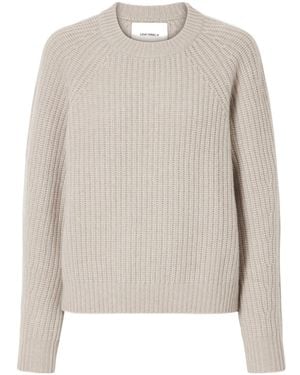 Lisa Yang Ribbed Crew Neck Jumper - Natural