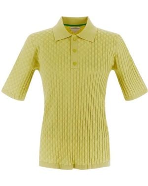 Bottega Veneta Buttoned Polo Shirt - Yellow