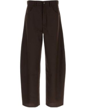 Séfr Séfr Gino Wide-Leg Trousers - Brown