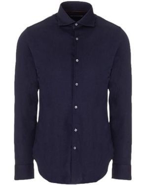 Loro Piana Buttoned Long-Sleeved Shirt - Blue