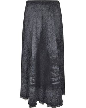 DIESEL Simple Denim Longsleeve Dress - Gray