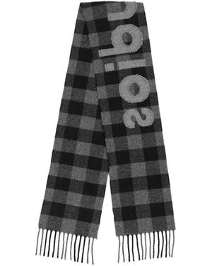 Acne Studios Plaid Scarf - Black