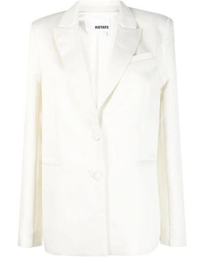 ROTATE BIRGER CHRISTENSEN Logo Suit Jacket - White