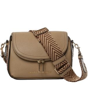 Marc Jacobs Zip Leather Cross Body Bag - Brown