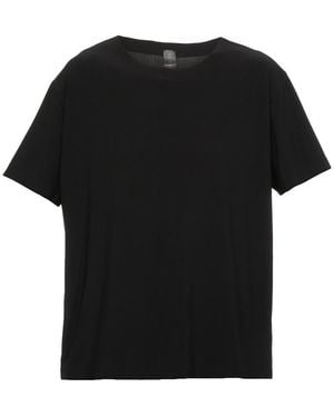 Norma Kamali Crew Neck Short Sleeve Top - Black