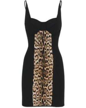Roberto Cavalli Heartneckline Dress - Black