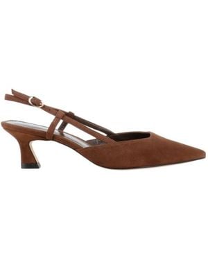 Stuart Weitzman Pointed-Toe High-Heeled Sandals - Brown