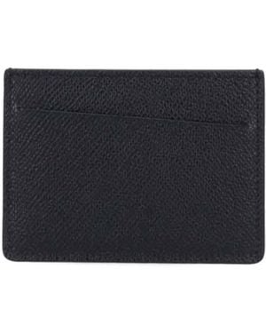 Maison Margiela Four-Stitch Detailed Card Holder - Blue
