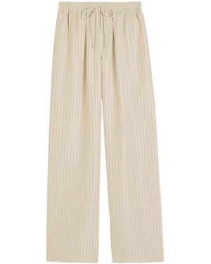 Rohe Wide-Leg Silk-Chiffon Trousers - White