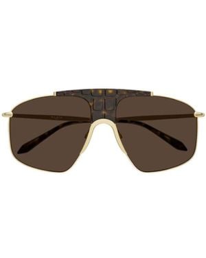 Alaïa Alaïa Aviator-Frame Sunglasses - Brown