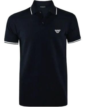 Emporio Armani Short-Sleeve Polo Shirt - Black