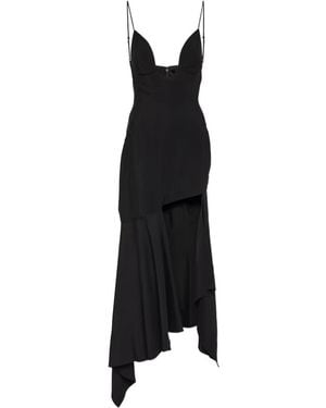 Mugler Sewn Off-The-Shoulder Dress - Black