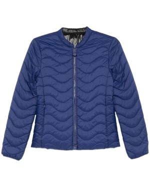 Emporio Armani Wave-Quilted Jacket - Blue