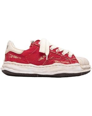 Maison Mihara Yasuhiro Lace-Up Low-Top Casual Shoes - Red