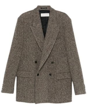 Dries Van Noten Dries Van Long-Sleeved Suit Jacket - Brown