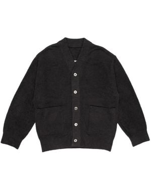 Mastermind Japan Long-Sleeved Knitted Cardigan - Black